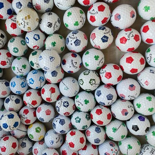 Recycled Callaway Chrome Soft Truvis Pix Mix golf balls