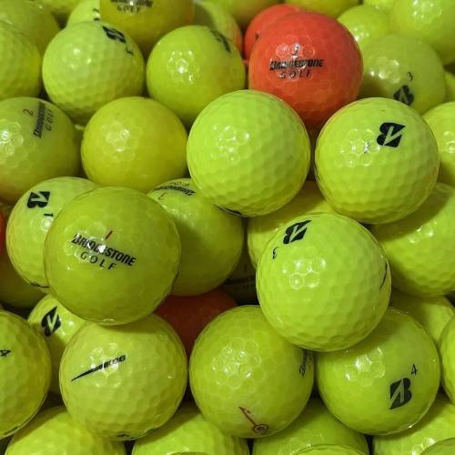 Recycled Bridgestone e6 color mix golf balls