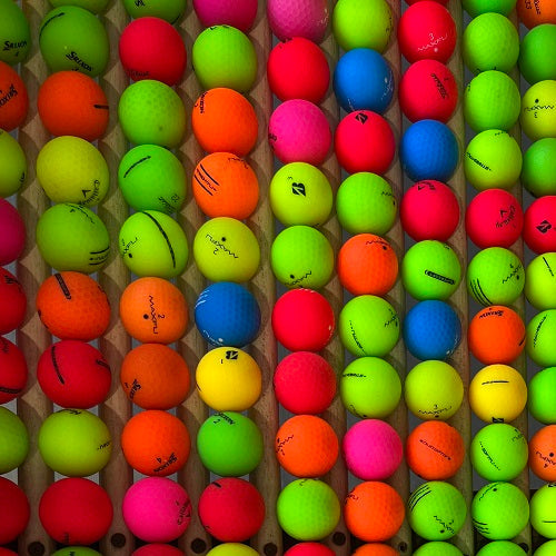 Recycled High Visibility Matte/Color Mix golf balls