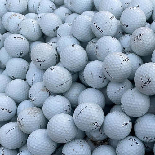 Recycled Titleist ProV1(x) Practice White golf balls