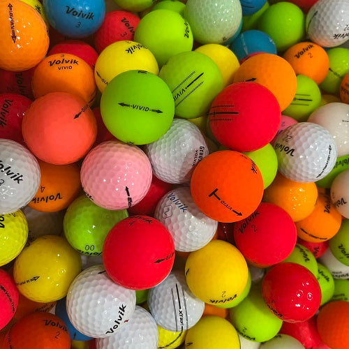 Recycled Volvik Colored Mix (some white) golf balls